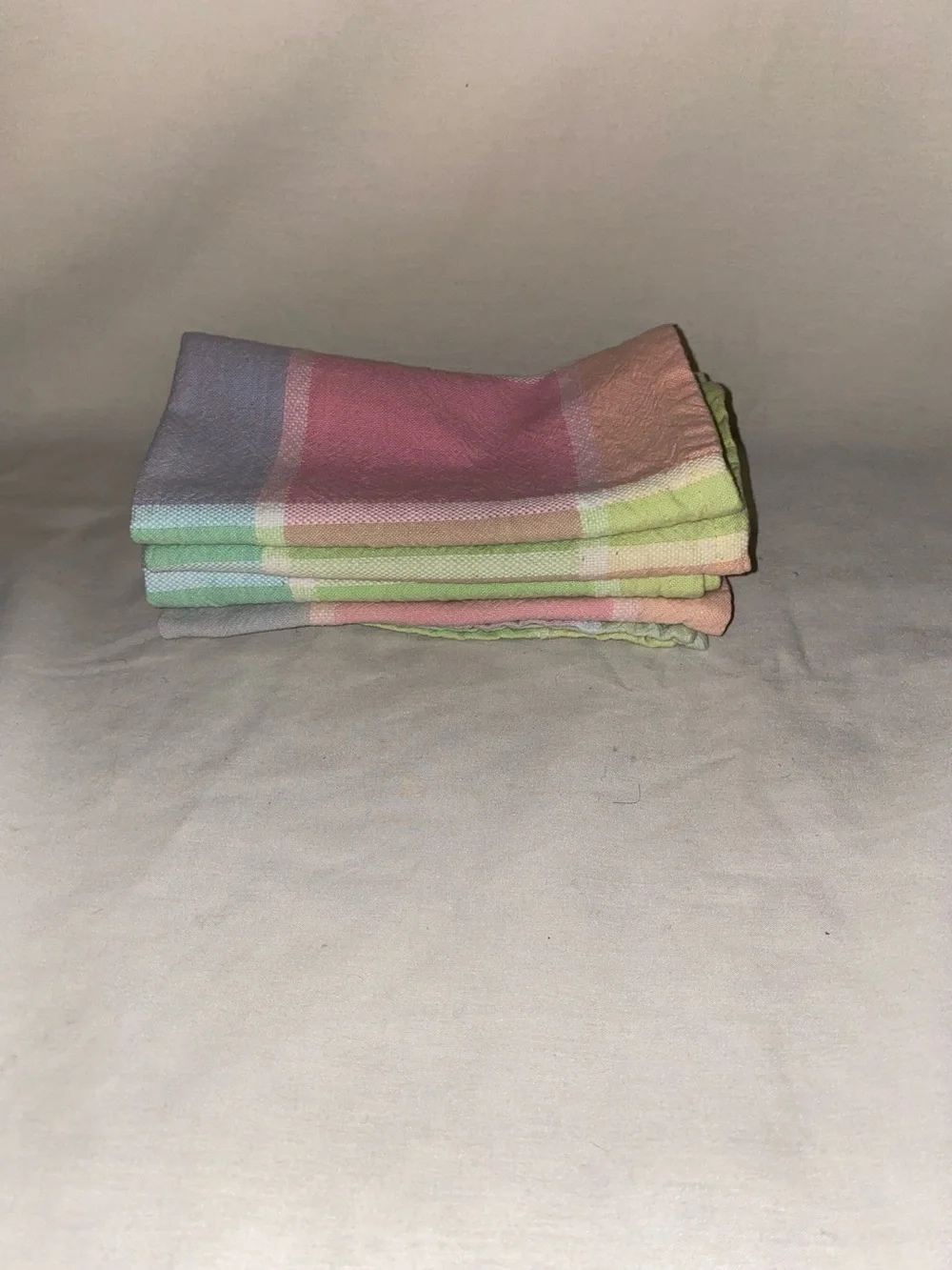 Pastel Multi-Color Cotton Napkins - Set of 4